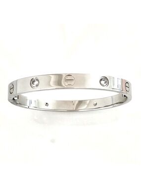 Generic Screw Bracelet with Screwdriver in Silver with 4 Stones